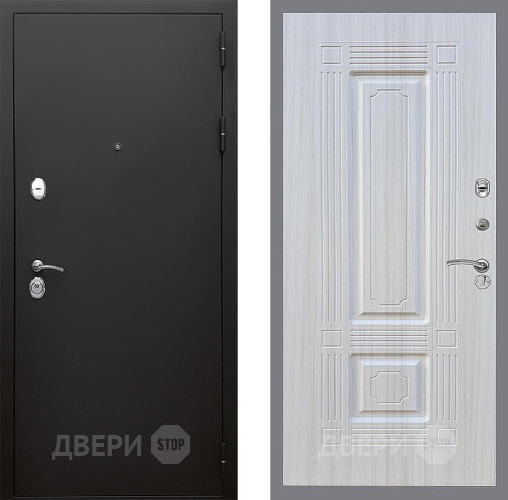 Входная металлическая Дверь Стоп КЛАССИК Шагрень ФЛ-2 Сандал белый в Голицыно