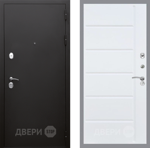 Входная металлическая Дверь Стоп КЛАССИК Шагрень ФЛ-102 Белый ясень в Голицыно