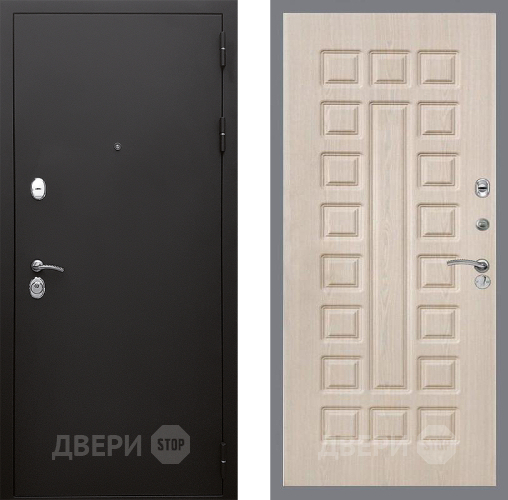Входная металлическая Дверь Стоп КЛАССИК Шагрень ФЛ-183 Беленый дуб в Голицыно