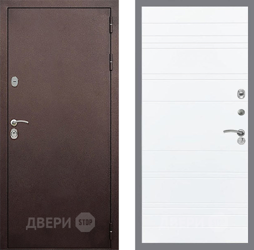 Входная металлическая Дверь Стоп КЛАССИК Медь Лайн Силк Сноу в Голицыно
