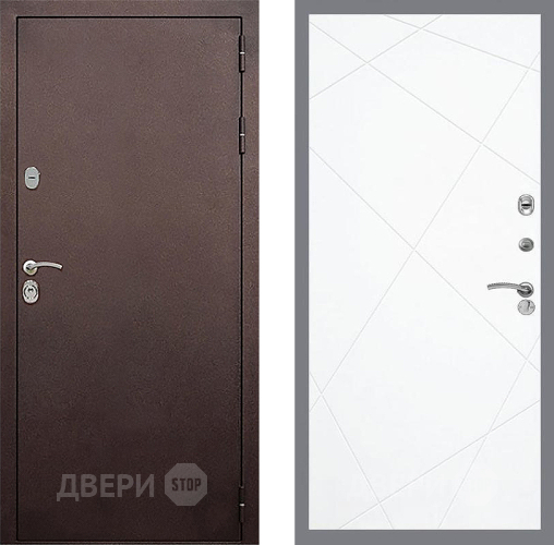 Входная металлическая Дверь Стоп КЛАССИК Медь ФЛ-291 Силк Сноу в Голицыно