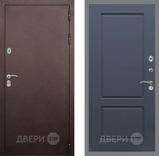 Входная металлическая Дверь Стоп КЛАССИК Медь ФЛ-117 Силк титан в Голицыно