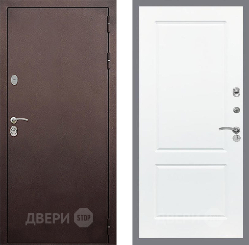 Входная металлическая Дверь Стоп КЛАССИК Медь ФЛ-117 Силк Сноу в Голицыно