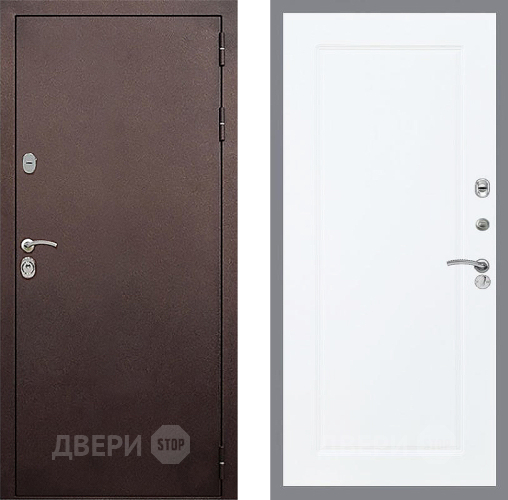 Входная металлическая Дверь Стоп КЛАССИК Медь ФЛ-119 Силк Сноу в Голицыно