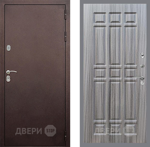 Входная металлическая Дверь Стоп КЛАССИК Медь ФЛ-33 Сандал грей в Голицыно