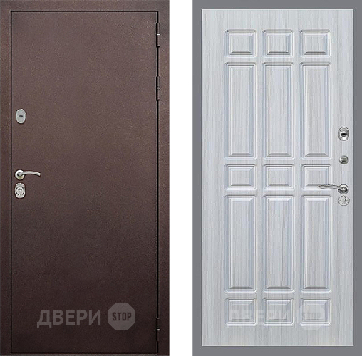 Входная металлическая Дверь Стоп КЛАССИК Медь ФЛ-33 Сандал белый в Голицыно