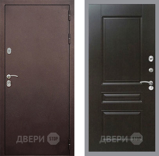 Входная металлическая Дверь Стоп КЛАССИК Медь ФЛ-243 Венге в Голицыно