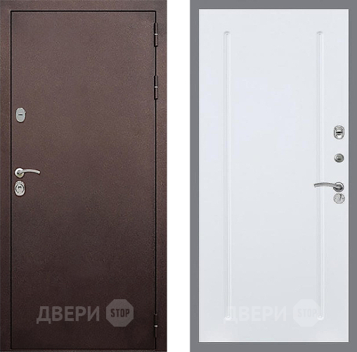 Входная металлическая Дверь Стоп КЛАССИК Медь ФЛ-68 Силк Сноу в Голицыно