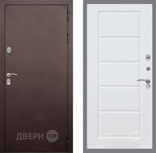 Входная металлическая Дверь Стоп КЛАССИК Медь ФЛ-39 Силк Сноу в Голицыно
