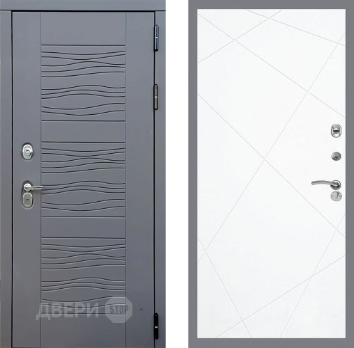 Входная металлическая Дверь Стоп СКАНДИ ФЛ-291 Силк Сноу в Голицыно