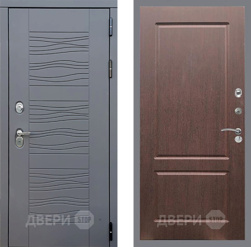 Входная металлическая Дверь Стоп СКАНДИ ФЛ-117 Орех премиум в Голицыно
