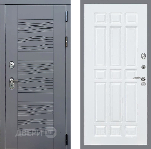 Входная металлическая Дверь Стоп СКАНДИ ФЛ-33 Силк Сноу в Голицыно