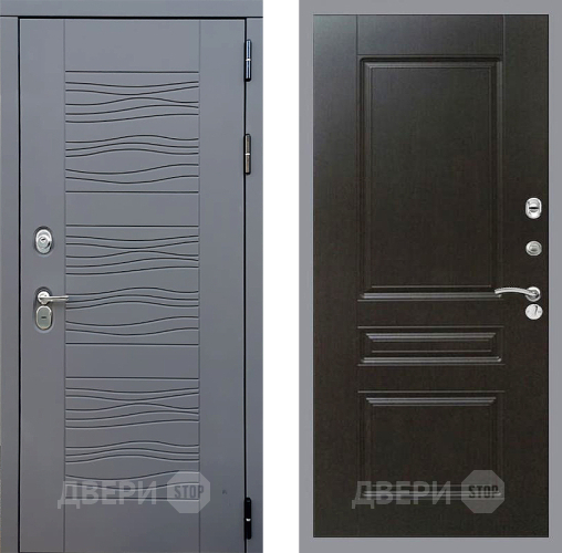 Входная металлическая Дверь Стоп СКАНДИ ФЛ-243 Венге в Голицыно