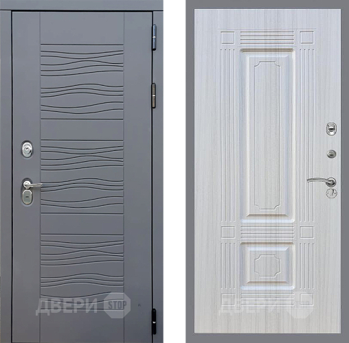 Входная металлическая Дверь Стоп СКАНДИ ФЛ-2 Сандал белый в Голицыно