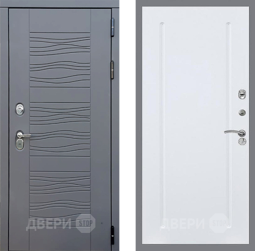 Входная металлическая Дверь Стоп СКАНДИ ФЛ-68 Силк Сноу в Голицыно