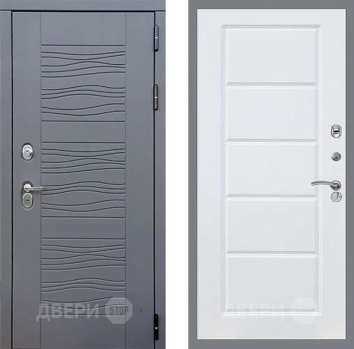 Входная металлическая Дверь Стоп СКАНДИ ФЛ-39 Силк Сноу в Голицыно