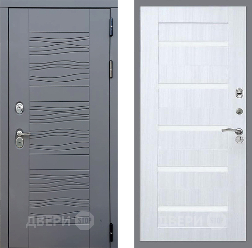 Входная металлическая Дверь Стоп СКАНДИ СБ-14 Сандал белый в Голицыно