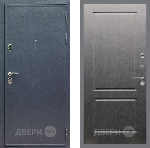 Дверь Стоп СИЛЬВЕР ФЛ-117 Штукатурка графит в Голицыно
