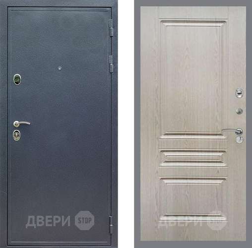 Входная металлическая Дверь Стоп СИЛЬВЕР ФЛ-243 Беленый дуб в Голицыно