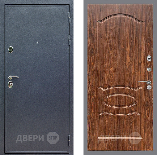 Дверь Стоп СИЛЬВЕР ФЛ-128 орех тисненый в Голицыно