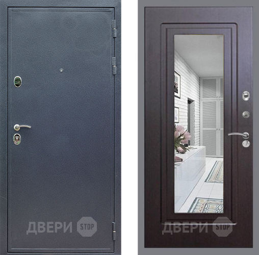 Дверь Стоп СИЛЬВЕР Зеркало ФЛ-120 Венге в Голицыно