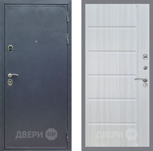Входная металлическая Дверь Стоп СИЛЬВЕР ФЛ-102 Сандал белый в Голицыно