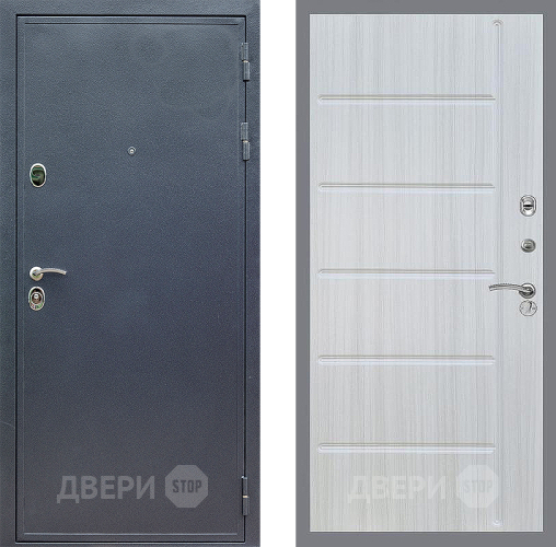 Входная металлическая Дверь Стоп СИЛЬВЕР ФЛ-102 Сандал белый в Голицыно