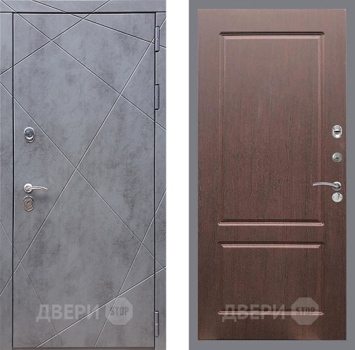 Входная металлическая Дверь Стоп Лучи ФЛ-117 Орех премиум в Голицыно