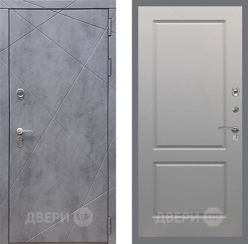 Входная металлическая Дверь Стоп Лучи ФЛ-117 Грей софт в Голицыно
