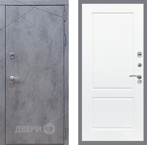 Входная металлическая Дверь Стоп Лучи ФЛ-117 Силк Сноу в Голицыно