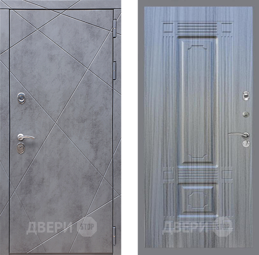 Входная металлическая Дверь Стоп Лучи ФЛ-2 Сандал грей в Голицыно