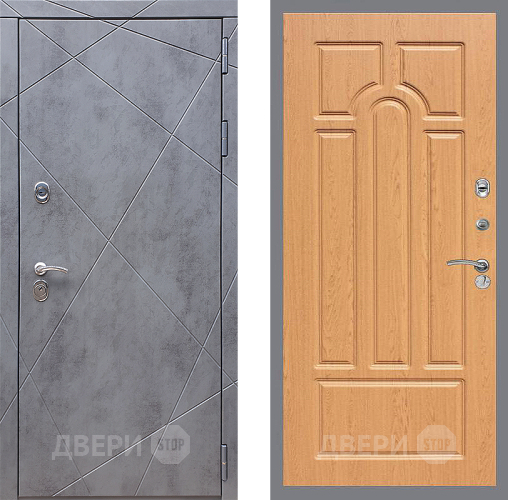 Входная металлическая Дверь Стоп Лучи ФЛ-58 Дуб в Голицыно