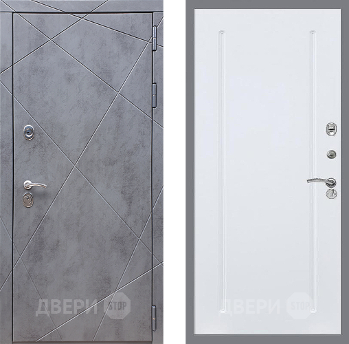 Входная металлическая Дверь Стоп Лучи ФЛ-68 Силк Сноу в Голицыно