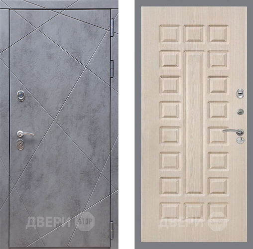 Входная металлическая Дверь Стоп Лучи ФЛ-183 Беленый дуб в Голицыно