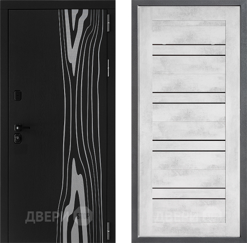 Входная металлическая Дверь Дверной континент ДК-12 ФЛ-49 Бетон снежный в Голицыно