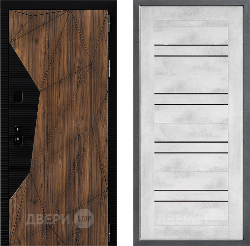 Входная металлическая Дверь Дверной континент ДК-11 ФЛ-49 Бетон снежный в Голицыно