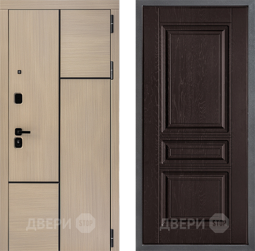 Входная металлическая Дверь Дверной континент ДК-14 ФЛ-243 Дуб шоколадный в Голицыно