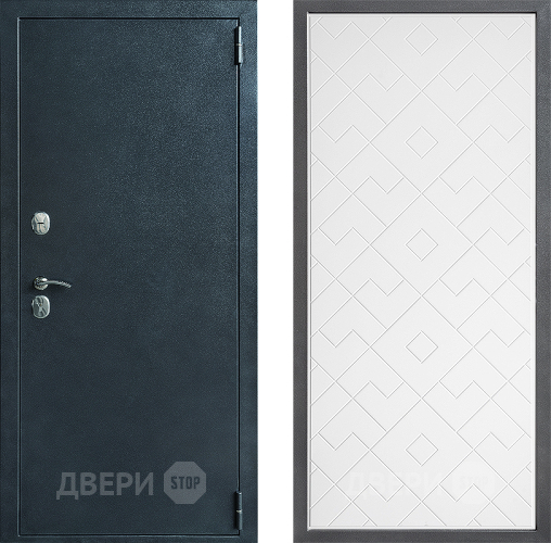 Входная металлическая Дверь Дверной континент ДК-70 Дизайн ФЛ-Тиффани Белый софт в Голицыно