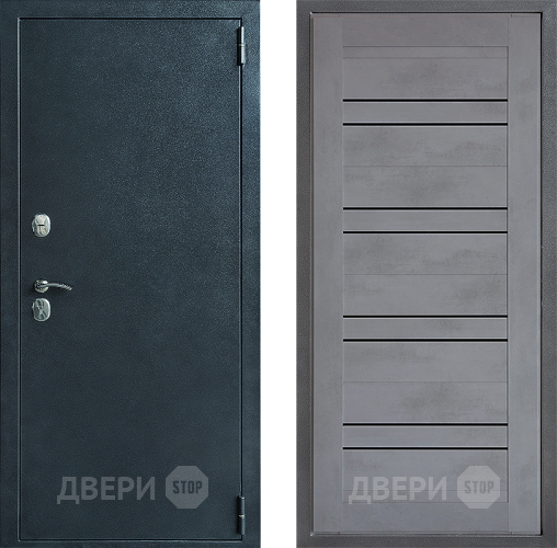 Входная металлическая Дверь Дверной континент ДК-70 Дизайн ФЛ-49 Бетон серый в Голицыно