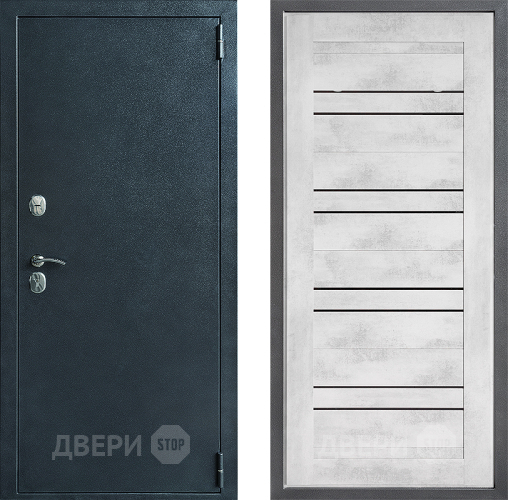 Входная металлическая Дверь Дверной континент ДК-70 Дизайн ФЛ-49 Бетон снежный в Голицыно