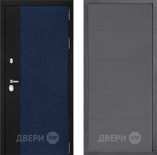 Входная металлическая Дверь Дверной континент ДК-9 ФЛ-649 Графит софт в Голицыно