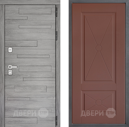 Дверь Дверной континент ДК-10 ФЛ-617 Ясень шоколадный в Голицыно