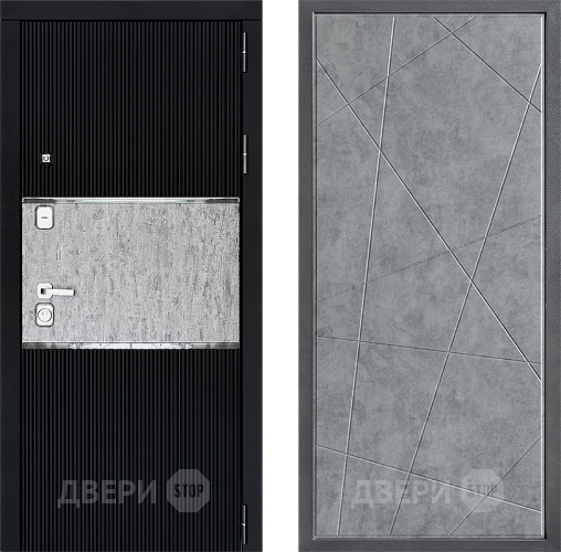 Входная металлическая Дверь Дверной континент ДК-13 ФЛ-655 Бетон серый в Голицыно