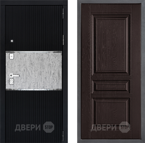 Входная металлическая Дверь Дверной континент ДК-13 ФЛ-243 Дуб шоколадный в Голицыно