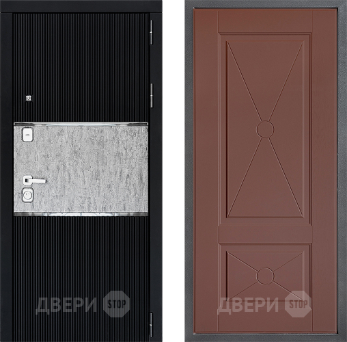 Входная металлическая Дверь Дверной континент ДК-13 ФЛ-617 Ясень шоколадный в Голицыно