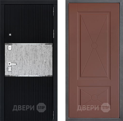 Входная металлическая Дверь Дверной континент ДК-13 ФЛ-617 Ясень шоколадный в Голицыно