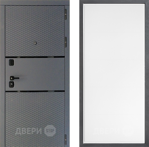 Входная металлическая Дверь Дверной континент Диамант Дизайн ФЛ-649 Белый софт в Голицыно