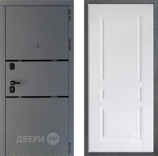 Входная металлическая Дверь Дверной континент Диамант Дизайн ФЛ-243 Альберо Браш серебро в Голицыно