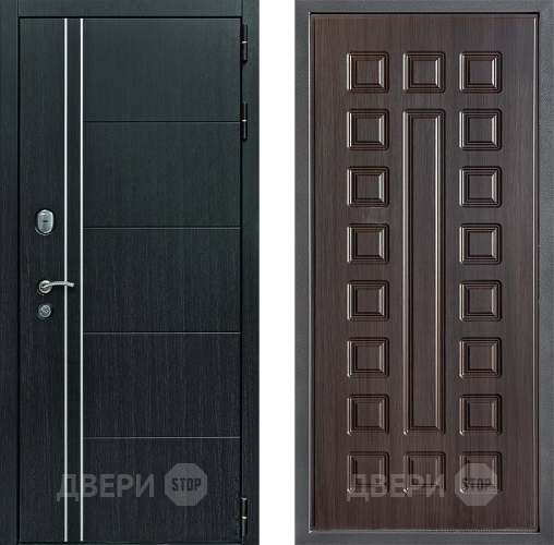 Входная металлическая Дверь Дверной континент Теплолюкс Дизайн ФЛ-183 Венге в Голицыно