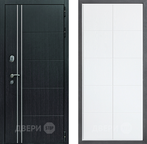 Входная металлическая Дверь Дверной континент Теплолюкс Дизайн ФЛ-Кватро Белое дерево в Голицыно